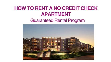 Learn tips and tricks on how to rent an apartment with no credit. . Apartments near me no credit check
